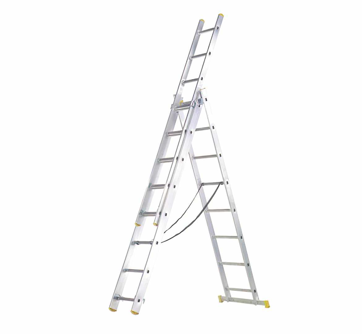 Escalera Aluminio 3 Tramos 7+ 7+ 7 Peldaños