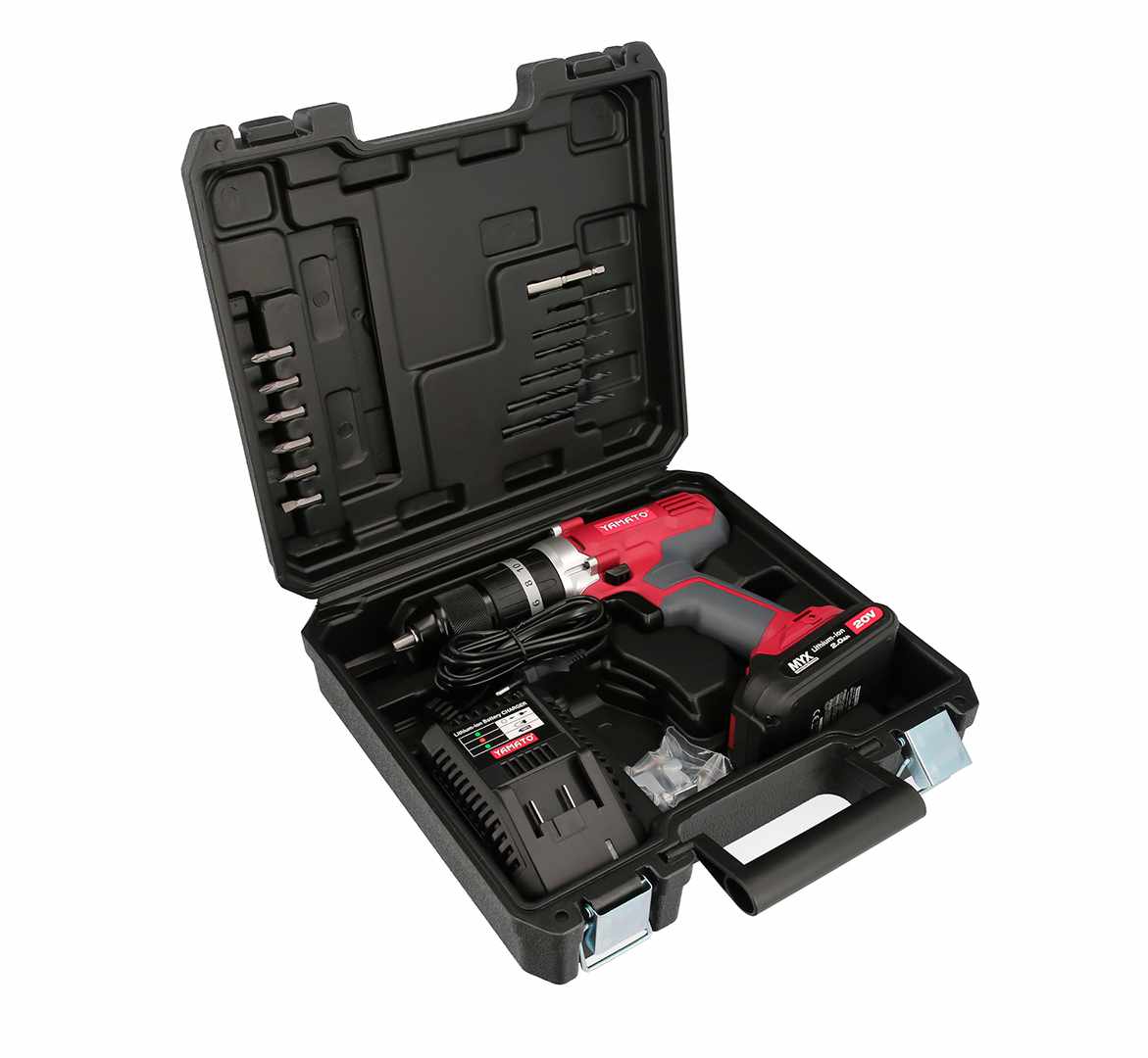 Taladro Atornillador Percutor 20 V. LIMYX Batería Litio de 2,0 Ah Con Maletin y 1 Batería